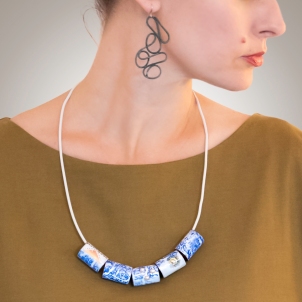 patsy kolesar art jewellery blue embrace necklace